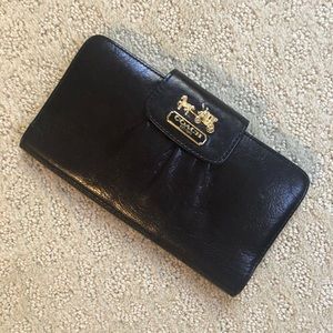 Coach Black Leather Wallet